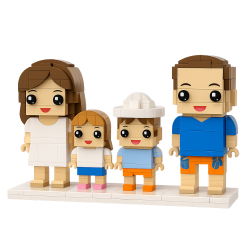 Komplet za 4 osebe unikaten set za sestavo štirih mini figur po meri