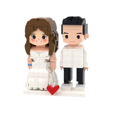 Komplet za 2 osebi personalizirani set dveh figur iz kock